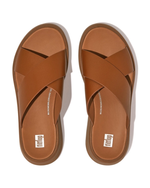 F-Mode Flatform Cross Slides light tan
