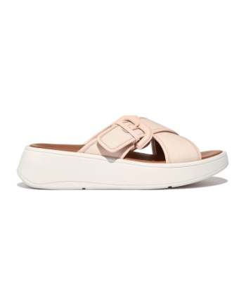 FitFlop F-Mode Buckle Flatform rose foam