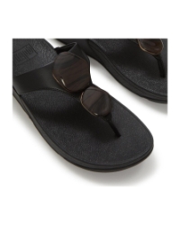 Lulu Marbled-Stone Toe-Post black