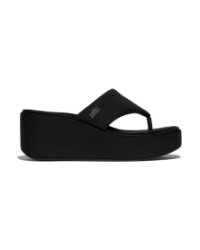 Platfforms Wedge Toe-Post all black