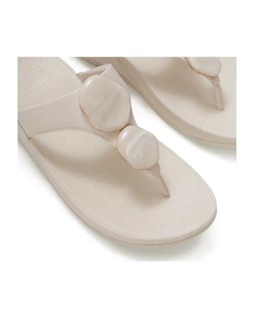 Lulu Marbled-Stone Toe-Post paris beige