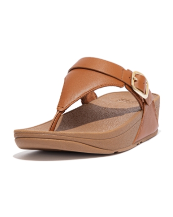 FitFlop Lulu Adjustable Toe Post light tan