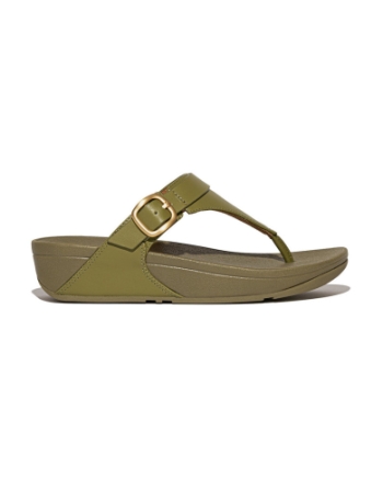 FitFlop Lulu Adjustable Toe Post camo green