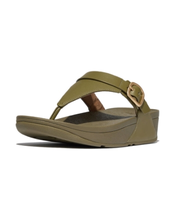 FitFlop Lulu Adjustable Toe Post camo green