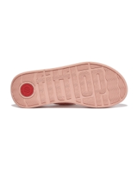 F-Mode Woven-Raffia Flatform Sandals pink salt