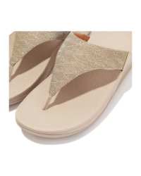 Lulu Toe Post Geo Glitz platino