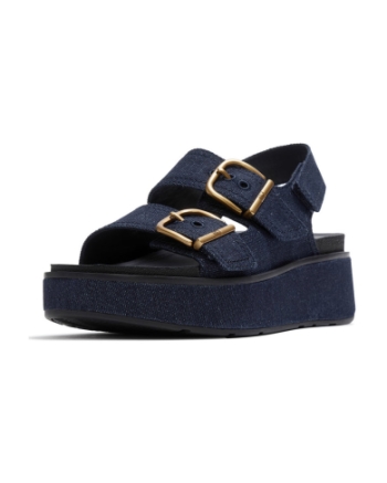 FitFlop Gen-FF Max Buckle Denim Back-Strap dark denim