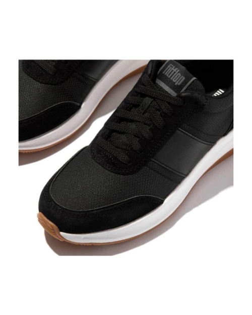 F-Mode Flow Suede-Mix Flatform black