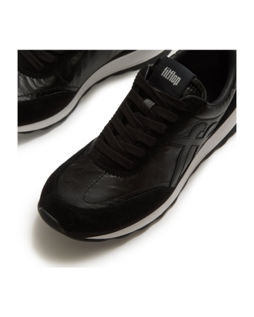 Retro-Q FF Metallic- Fabric/Suede Sneakers black
