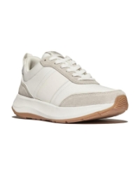 F-Mode Flow Suede-Mix Flatform white