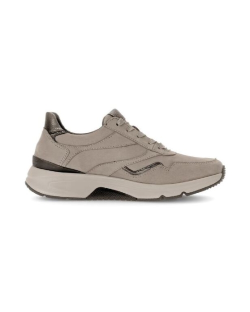 taupe nubuck leer fango/bronce