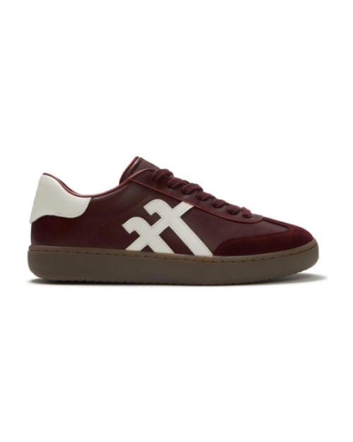 The Dash T-Toe Leather Sneakers Dark merlot/urban white