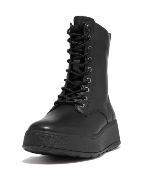 F-Mode Lace-Up Flatform all black