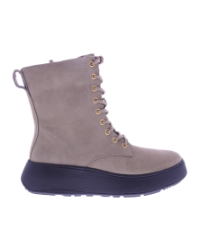 F-Mode Lace-Up Flatform taupe