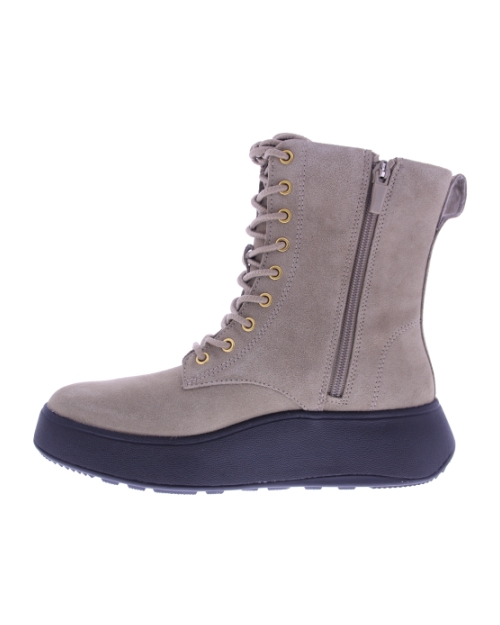 F-Mode Lace-Up Flatform taupe