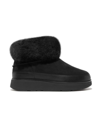 FitFlop Gen-Ff Mini Double-Faced Shearling Boots all black
