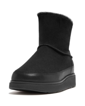 FitFlop Gen-Ff Mini Double-Faced Shearling Boots all black