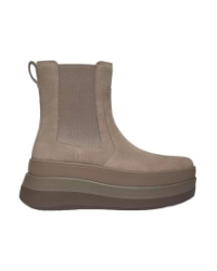 F-Mode Stack Suede Chelsea taupe