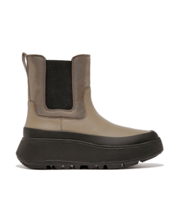 FitFlop F-Mode Water-Resistant Flatform Chelsea minky grey