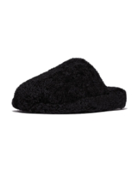 Iqushion Wrapped Mule-Teddy all black