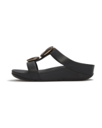 Fino Marbled-Stone H-Bar Slides Black