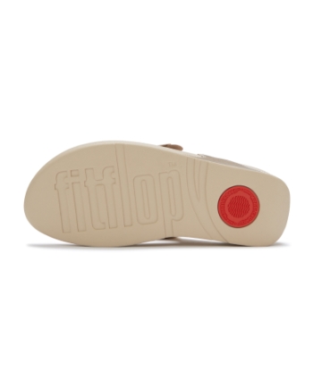 FitFlop Lulu Flower Toe-Post Sandals Platino