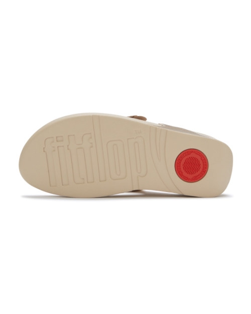 Lulu Flower Toe-Post Sandals Platino