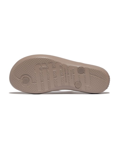 Iqushion Ombre Sparkle Flip-Flops On Taupe/Pewter