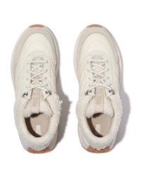 F-Mode Flow Shearling-Mix Sneakers Cream Mix