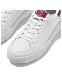 Rtg Sequin-Backtab Leather Sneakers Urban White/Ruby