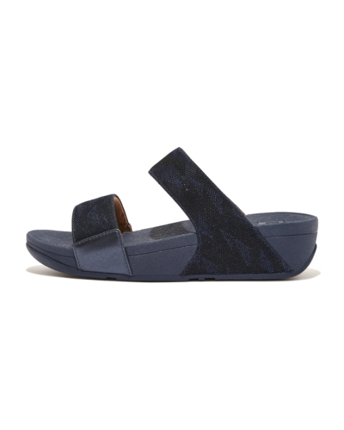 Lulu Slide - Geo Glitz Midnight Navy