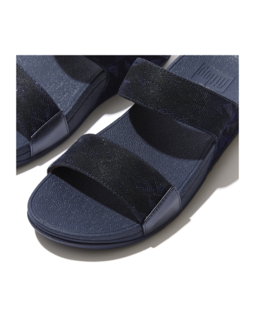 Lulu Slide - Geo Glitz Midnight Navy