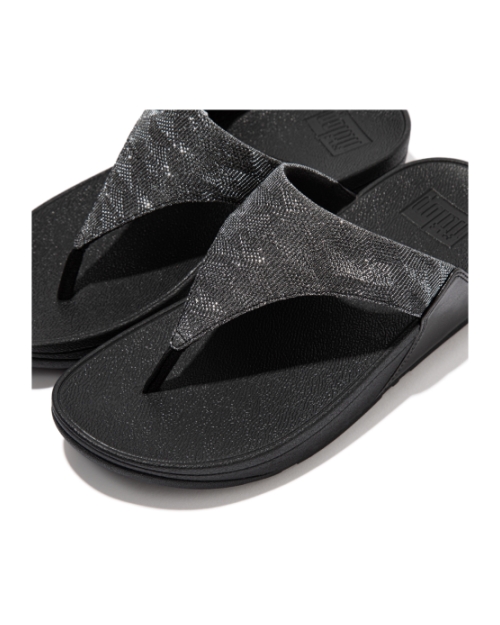 Lulu Toe Post - Geo Glitz All Black