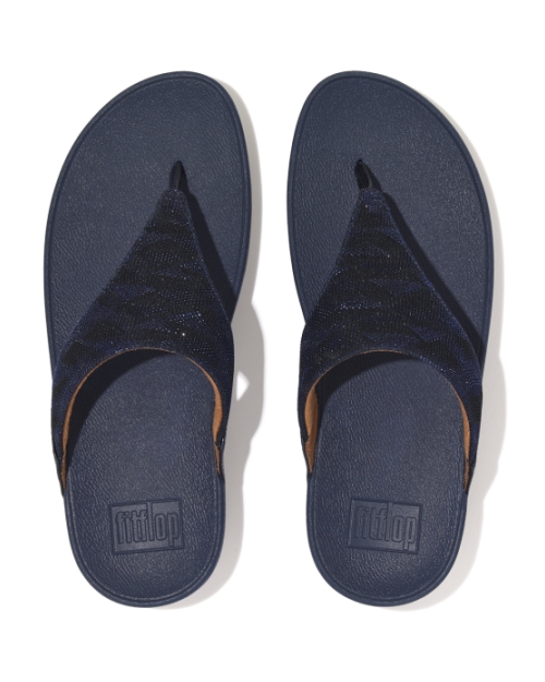 Lulu Toe Post - Geo Glitz Midnight Navy