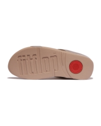 Halo Bead-Circle Metallic H-Bar Slides Metallic Latte Beige