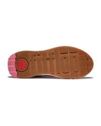 F-Mode Flow Sneaker - Leather & Suede Mix Cream/Pinkperfect
