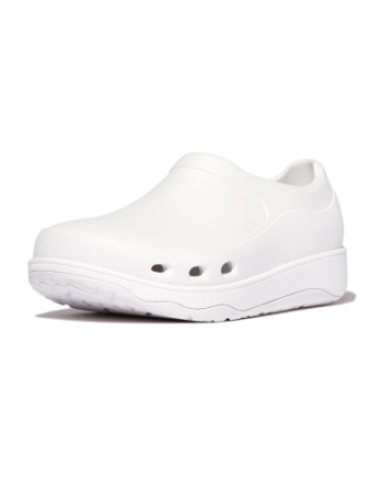 FitFlop Industrial Clog Urban White