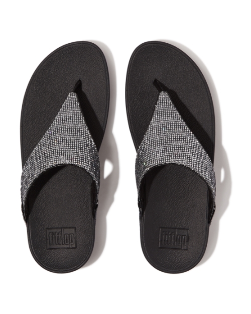 Lulu Toe Post - Glitterball Silver