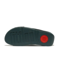 Lulu Cross Slide - Glitterball Metallic Deep Teal