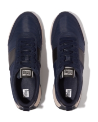 F-Mode Flow Sneaker - Mixed Materials Midnight Navy/Black