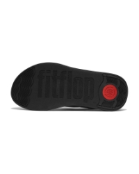 F-Mode Go Adjustable Flatform Back-Strap Sandals All Black