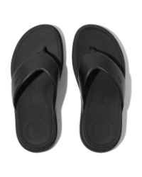 F-Mode Go Mens Toe-Post Sandals All Black