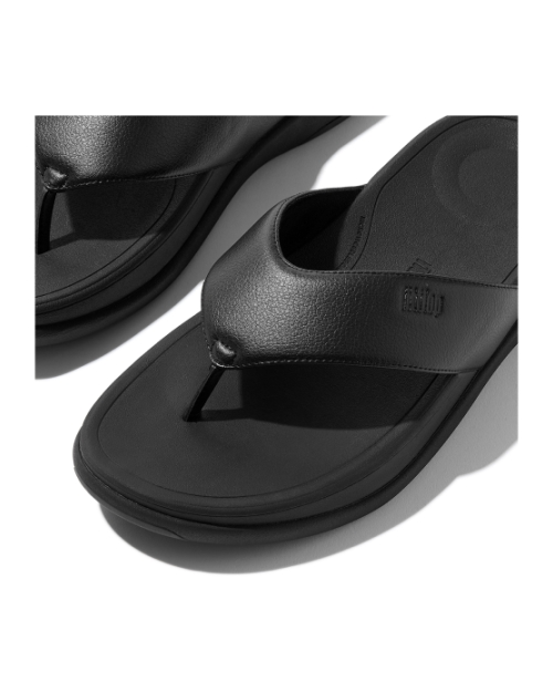 F-Mode Go Mens Toe-Post Sandals All Black