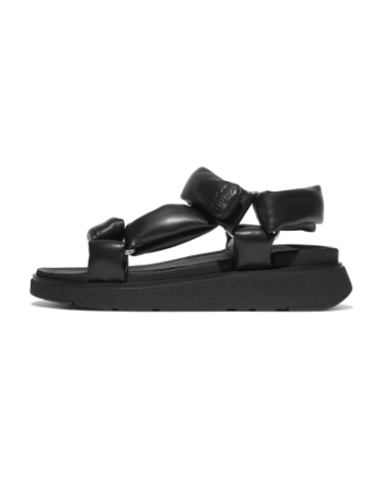 FitFlop Gen-FF Soft-Leather Back-Strap Sandals All Black