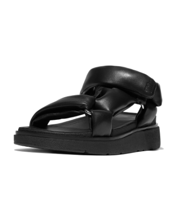 FitFlop Gen-FF Soft-Leather Back-Strap Sandals All Black
