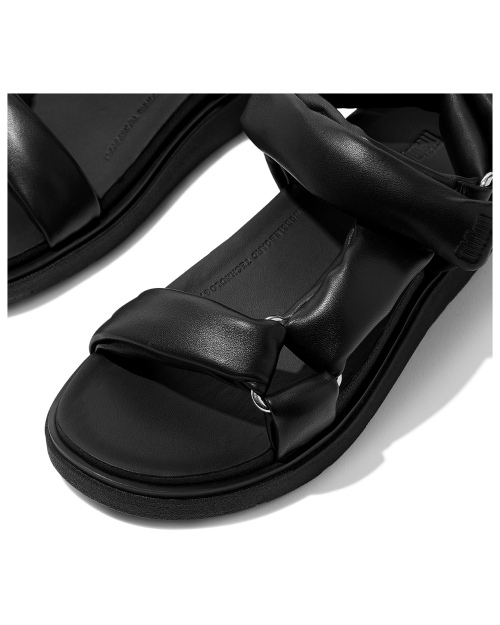 Gen-FF Soft-Leather Back-Strap Sandals All Black