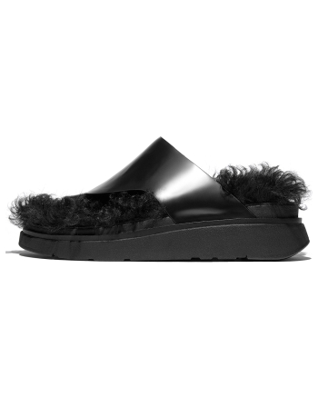 FitFlop Gen-FF X Roksanda Cut-Out Leather Slides Black