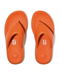 Iqushion D-Luxe Padded Leather Toe-Post Sandals Satsuma