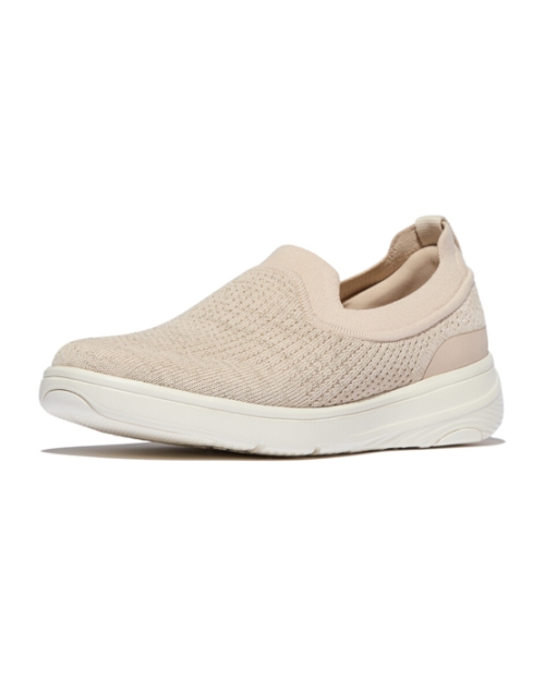 Super-Q Knit Slip-Ons Stone Beige/Platino